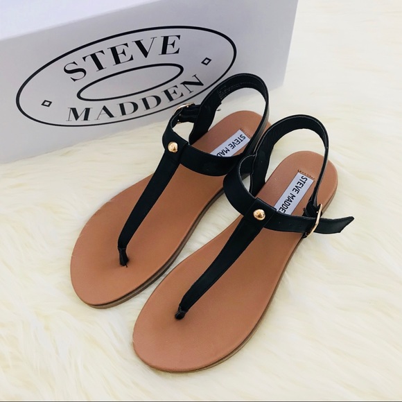 Steve Madden Shoes - Steve Madden Chaya Leather Sandal Flats Size 7